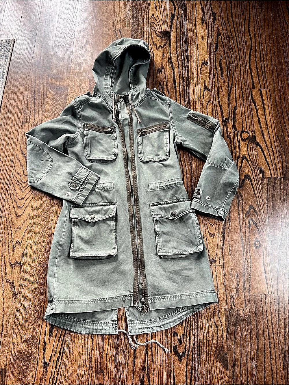 No Boundaries Women's Utility Hooded Jacket Size Medium